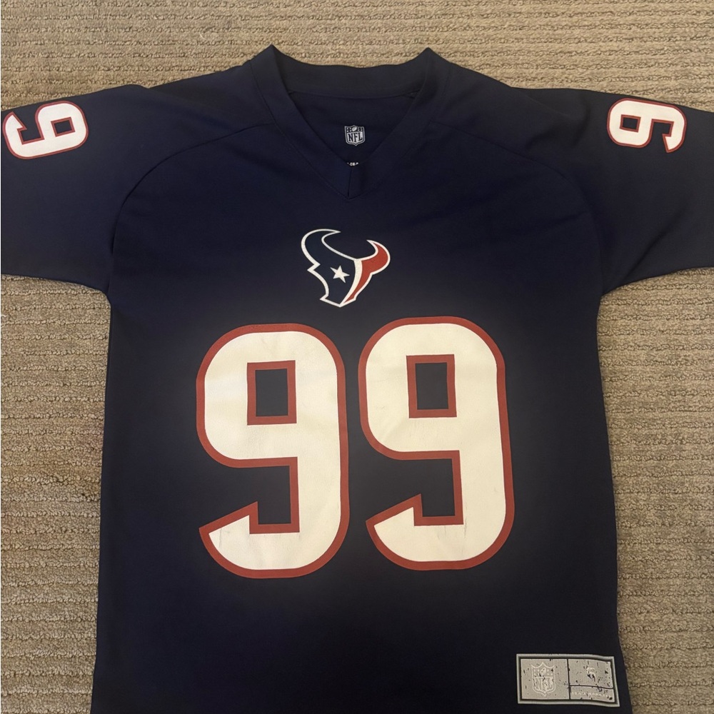 Texans JJ Watt #99 Navy Blue Sports Jersey Youth Small NFL brand